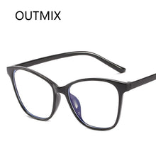 Carica l&#39;immagine nel visualizzatore di Gallery, Occhiali Cat Eye anti luce blu Donna Uomo Occhiali trasparenti per computer Occhiali con blocco della montatura Occhiali con specchio ottico Unisex