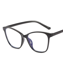 Carica l&#39;immagine nel visualizzatore di Gallery, Occhiali Cat Eye anti luce blu Donna Uomo Occhiali trasparenti per computer Occhiali con blocco della montatura Occhiali con specchio ottico Unisex
