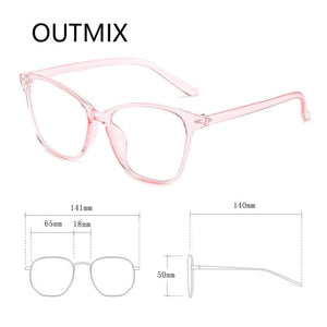 Occhiali Cat Eye anti luce blu Donna Uomo Occhiali trasparenti per computer Occhiali con blocco della montatura Occhiali con specchio ottico Unisex