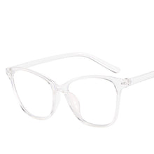 Carica l&#39;immagine nel visualizzatore di Gallery, Occhiali Cat Eye anti luce blu Donna Uomo Occhiali trasparenti per computer Occhiali con blocco della montatura Occhiali con specchio ottico Unisex