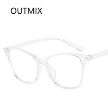Carica l&#39;immagine nel visualizzatore di Gallery, Occhiali Cat Eye anti luce blu Donna Uomo Occhiali trasparenti per computer Occhiali con blocco della montatura Occhiali con specchio ottico Unisex