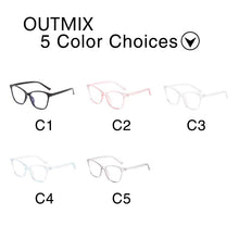 Carica l&#39;immagine nel visualizzatore di Gallery, Occhiali Cat Eye anti luce blu Donna Uomo Occhiali trasparenti per computer Occhiali con blocco della montatura Occhiali con specchio ottico Unisex