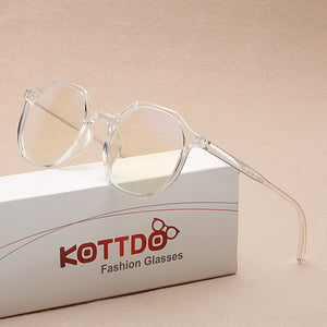 Anti-Blue Light Women Eyeglasses Frame Optical Spectacle Transparent Glasses Classic Men Computer Square Plastic Eyewear