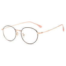 Load image into Gallery viewer, Anti-blue Light Goggles Metal Frame Glasses Myopia Eyewear Oval Optical Eyeglasses with Spring Hinges Unisex
