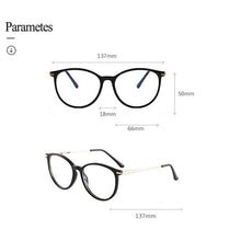 Load image into Gallery viewer, Cat Eye Plastic Frame Glasses For Women with Spring Hinges Full Rim Anti Blue Ray Optical Spectacles Selling