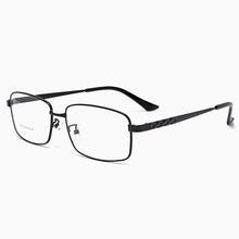 Load image into Gallery viewer, Full Rim Optical Eyewear with Spring Hinges  Alloy Frame Glasses Men Business Style Rectangular Spectacles