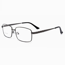 Load image into Gallery viewer, Full Rim Optical Eyewear with Spring Hinges  Alloy Frame Glasses Men Business Style Rectangular Spectacles