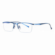 Load image into Gallery viewer, Half Rim Metal Frame Glasses Business Style Anti-Blue Light Frame Optical Spectacles