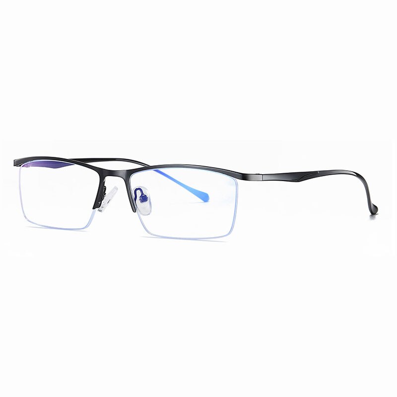 Half Rim Metal Frame Glasses Business Style Anti-Blue Light Frame Optical Spectacles