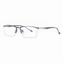 Load image into Gallery viewer, Half Rim Metal Frame Glasses Business Style Anti-Blue Light Frame Optical Spectacles