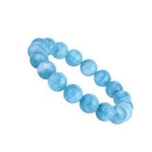 Carica l'immagine nel visualizzatore di Gallery, New Arrival Handmade Beaded Woman Larimar Stone Jewelry Bracelet 10MM Round Larimar Bracelet for Man Blue Crystal Bracelets
