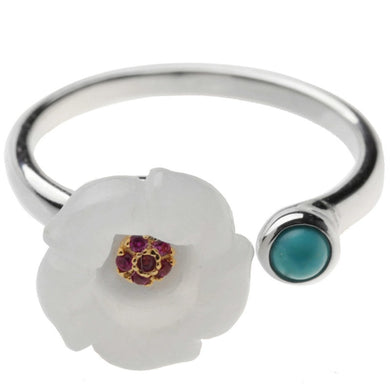 New Arrival Jade 100% 925 Sterling Silver Ring For Women,Natural Gemstone Elegant Adjustable Silver Ring Fine Jewelry Wholesale