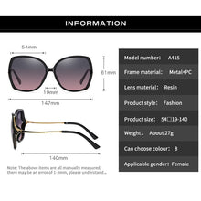 Carica l'immagine nel visualizzatore di Gallery, Women Polarized Sunglasses  Lady's UV400 Diamond Pochromic Feminin Cool Sun Glasses Vintage Oculos