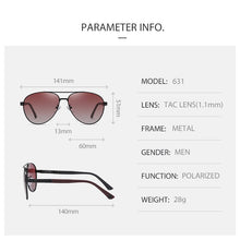 Load image into Gallery viewer, Men HD Polarized Metal Sunglasses Male Driving Cool Aviation Sun Glasses Man Eyewear UV400  shades