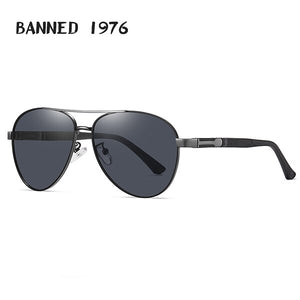 Men HD Polarized Metal Sunglasses Male Driving Cool Aviation Sun Glasses Man Eyewear UV400  shades