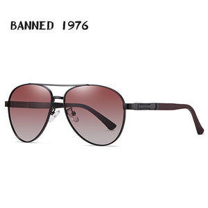 Men HD Polarized Metal Sunglasses Male Driving Cool Aviation Sun Glasses Man Eyewear UV400  shades