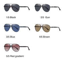 Load image into Gallery viewer, Men HD Polarized Metal Sunglasses Male Driving Cool Aviation Sun Glasses Man Eyewear UV400  shades