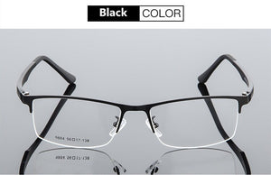 Men Metal Alloy Glasses Frame Ultra-light Frames Half Rim Optical Eyeglass Frame Colorful Eyewear TR Legs