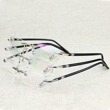 Load image into Gallery viewer, Men Style Rimless Eye Glasses Men&#39;s Small Size Eyeglasses Brand Design Optical Frame for men Spectacles
