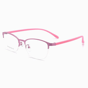 Metal Glasses Frame Half  Rim Full Rim Nearsighted Spectacles with Spring Hinges Selling Women Style