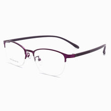 Load image into Gallery viewer, Metal Glasses Frame Half  Rim Full Rim Nearsighted Spectacles with Spring Hinges Selling Women Style