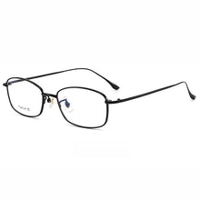 Load image into Gallery viewer, Pure Titanium Frame Eyewear Men and Women Style Full Rim Rectangle Spectacles with Spring Hinges