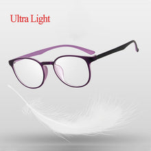 Load image into Gallery viewer, Retro Round Ultralight Plastic Frame Glasses Men and Women Style Full Rim Myopia Spectacles Selling
