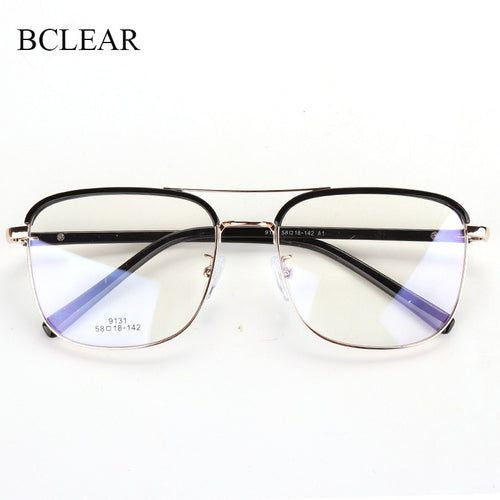Vintage Eyebrows Big Square Glasses Frames Men Women Brand Designer Double Bridge Optical Eyeglasses  Eyewear