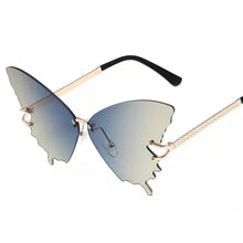 Load image into Gallery viewer, s Butterfly Rimless Sunglasses For Women And Man Progressive Shade Trend And Classical All Matching Sunglass