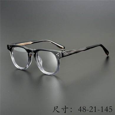 Arrive Original Limited Edtion Vintage Acetate Eyeglass Frame Dudel Hand Made Women Men Retro Square Design Top-