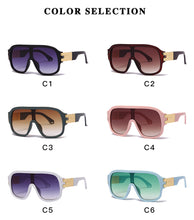 Load image into Gallery viewer, Arrive Oversized Onepiece Sunglasses Gradient Ocean Lens Eye Glasses очки солнечные мужские Leopard Outdoor Sunglasses