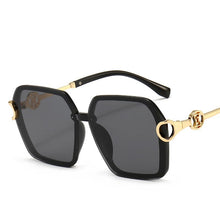 Load image into Gallery viewer, Arrived Metal Frame Sunglasses For Women  Gradient Len Glasses Oversized Square Travel Sun Glasses UV400