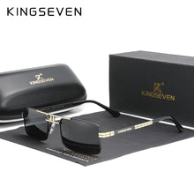 Load image into Gallery viewer, Arrived KINGSEVEN Polarized Sunglasses Stainless Steel Vintage Frame Brand Rectangle Design Driving Fishing Sun glasses N760