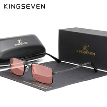Load image into Gallery viewer, Arrived KINGSEVEN Polarized Sunglasses Stainless Steel Vintage Frame Brand Rectangle Design Driving Fishing Sun glasses N760