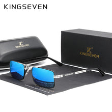 Load image into Gallery viewer, Arrived KINGSEVEN Polarized Sunglasses Stainless Steel Vintage Frame Brand Rectangle Design Driving Fishing Sun glasses N760
