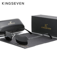 Load image into Gallery viewer, Arrived KINGSEVEN Polarized Sunglasses Stainless Steel Vintage Frame Brand Rectangle Design Driving Fishing Sun glasses N760