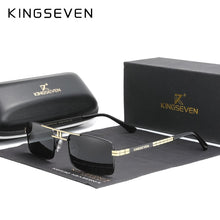 Load image into Gallery viewer, Arrived KINGSEVEN Polarized Sunglasses Stainless Steel Vintage Frame Brand Rectangle Design Driving Fishing Sun glasses N760