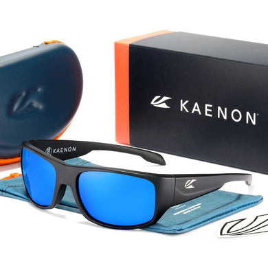 Arrived Kaenon Polarized Sunglasses TR90 frame men Mirrored lens Brand Design Driving Fishing Sun glasses UV400 With case