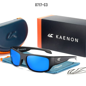 Arrived Kaenon Polarized Sunglasses TR90 frame men Mirrored lens Brand Design Driving Fishing Sun glasses UV400 With case