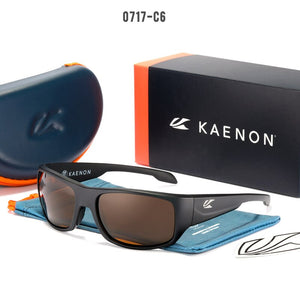 Arrived Kaenon Polarized Sunglasses TR90 frame men Mirrored lens Brand Design Driving Fishing Sun glasses UV400 With case