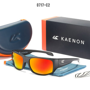 Arrived Kaenon Polarized Sunglasses TR90 frame men Mirrored lens Brand Design Driving Fishing Sun glasses UV400 With case