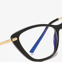 Load image into Gallery viewer, BLue Light Block Eyeglasses Woman Cat-Eye Optical Eyewear Full Rim Plastic Front Frame Rim and Alloy Temple Arms
