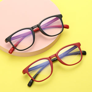 New Baby Anti-blue Light Glasses for Children Soft Frame Goggle Plain Silicone Glasses Kids Eye Fame Eywear Fashion