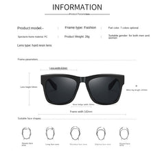 Carica l&#39;immagine nel visualizzatore di Gallery, Big Frame Square Women Sunglasses Retro Brand Designer Square Sun Glasses Men Classic Black Glasses Shades UV400
