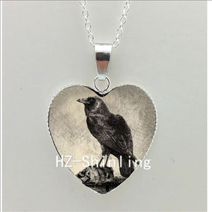 New Black Cat and Moon Heart Necklace Animal with Moon Heart Pendant Jewelry Women Heart Shaped Necklace HZ3