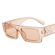 Load image into Gallery viewer, Black/white Rectangle Sunglasses Man Driving Shades Male Sun Glasses Brand Designer Fishing Travel Vintage Oculos De Sol