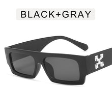 Load image into Gallery viewer, Black/white Rectangle Sunglasses Man Driving Shades Male Sun Glasses Brand Designer Fishing Travel Vintage Oculos De Sol