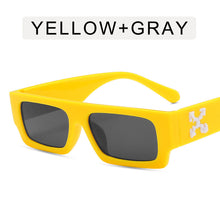 Load image into Gallery viewer, Black/white Rectangle Sunglasses Man Driving Shades Male Sun Glasses Brand Designer Fishing Travel Vintage Oculos De Sol