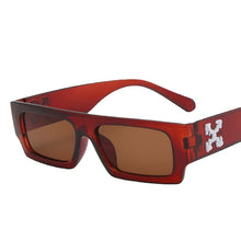 Load image into Gallery viewer, Black/white Rectangle Sunglasses Man Driving Shades Male Sun Glasses Brand Designer Fishing Travel Vintage Oculos De Sol