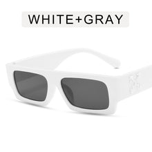 Load image into Gallery viewer, Black/white Rectangle Sunglasses Man Driving Shades Male Sun Glasses Brand Designer Fishing Travel Vintage Oculos De Sol